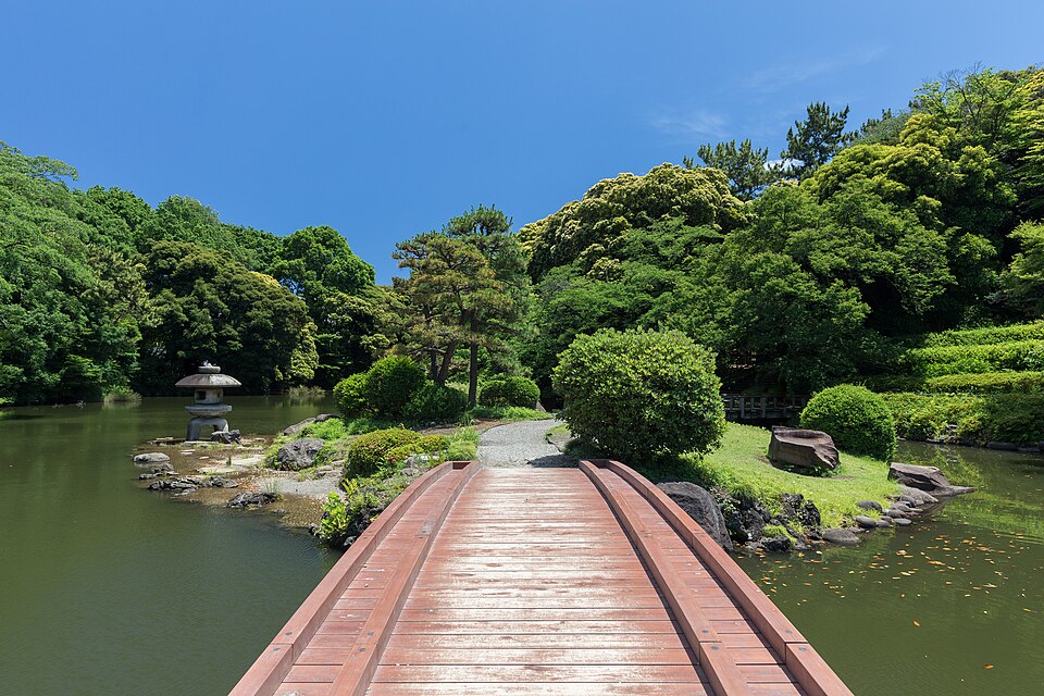 A wooden bridge in Tokyo