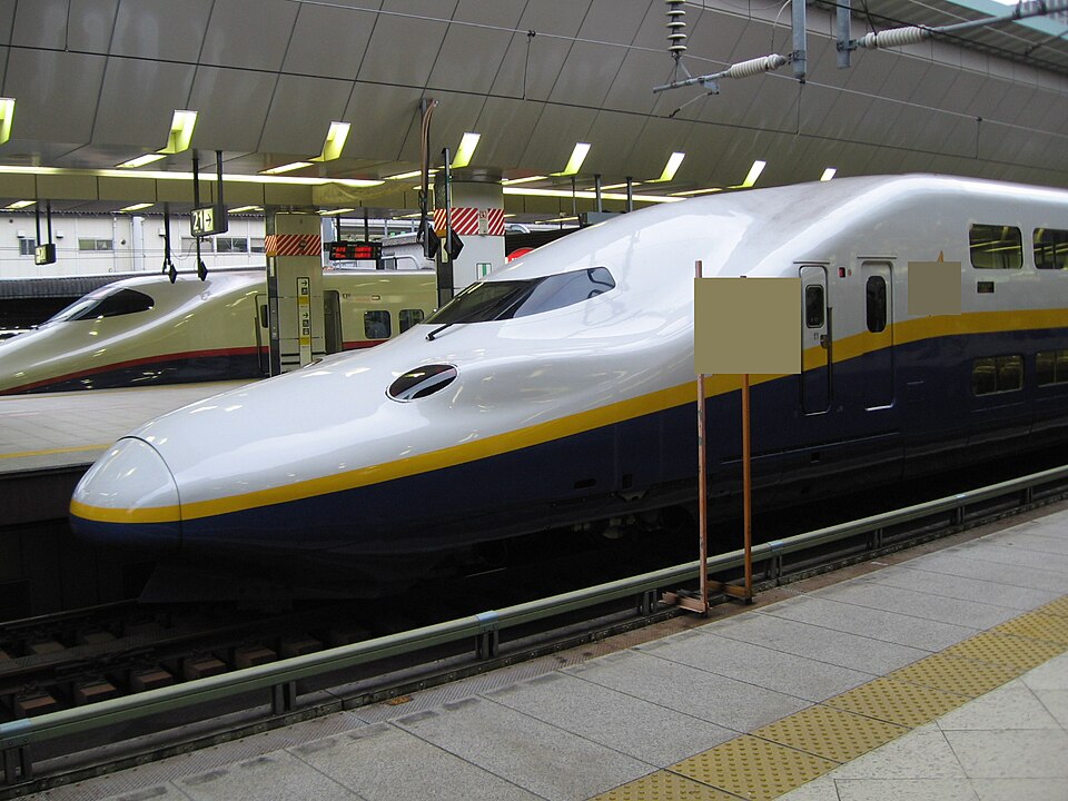 The bullet train in Tokyo