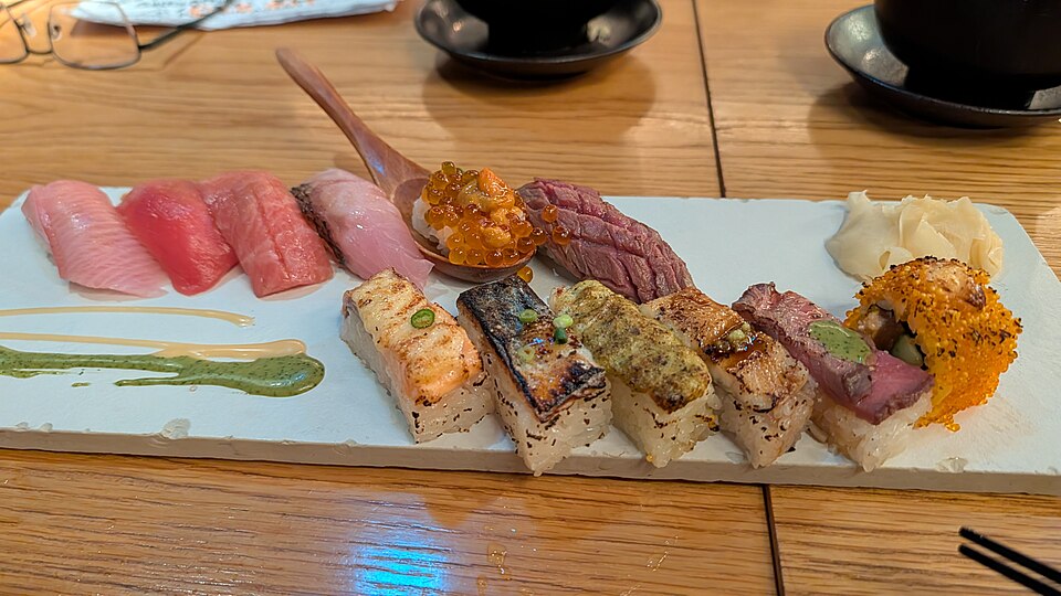 Some sushi in Tokyo